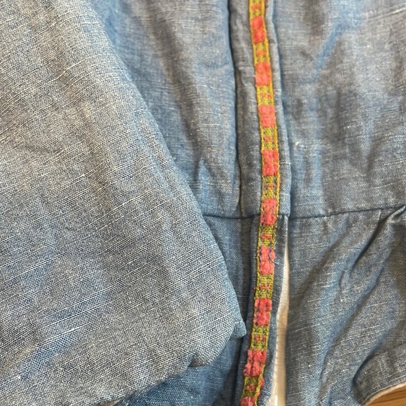 Maison Frida Peplum Zipper front Light cotton baby Jacket Coat 6-9 months - Picture 3 of 4